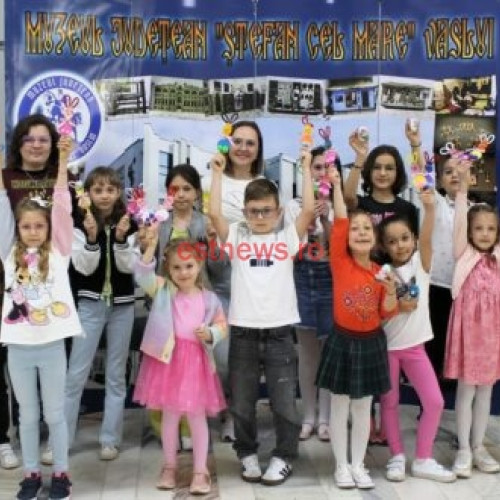 Atelierul de creație "Sărbători Pascale la muzeu" a adunat zeci de copii talentați la Muzeul Județean "Ștefan cel Mare" Vaslui