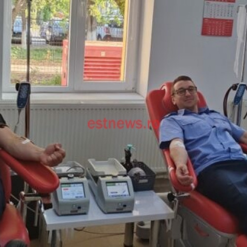 30 de jandarmi din Vaslui au donat sânge pentru a salva vieți