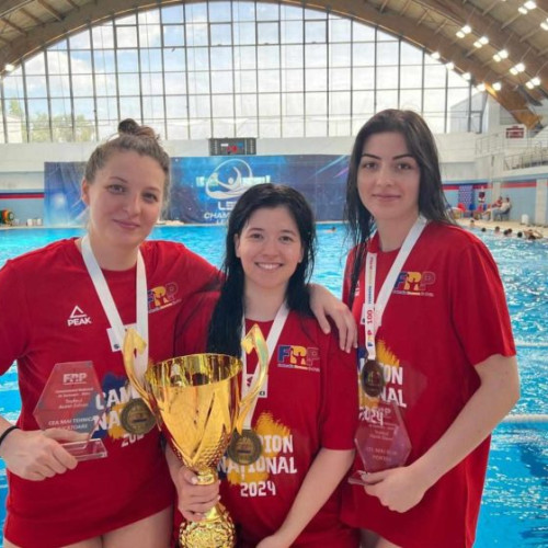 CSA Steaua domină campionatul de polo feminin din România, cu trei jucătoare mureșene în echipa câștigătoare