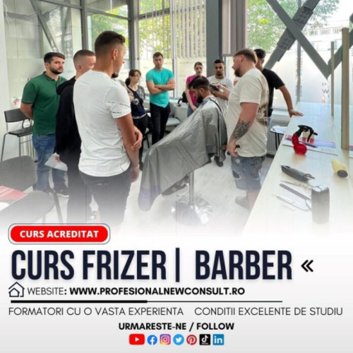 Ultima şansă! Înscrieri limitate la cursul de frizerie organizat de PROFESIONAL NEW CONSULT!