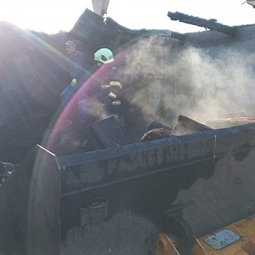 Incendiu la o șură din Santău din cauza unui scurtcircuit electric