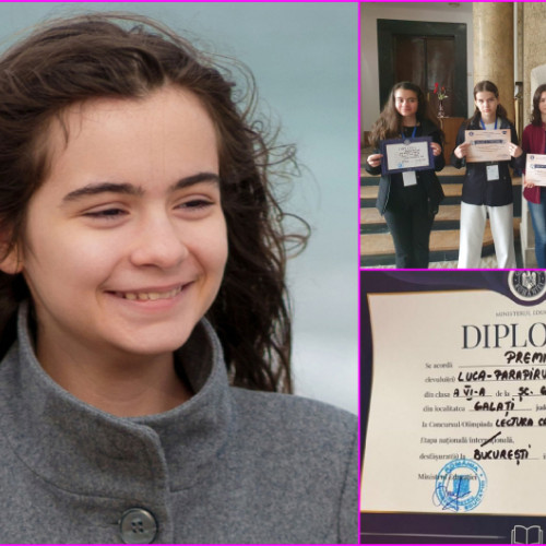 Cristina Luca-Parapiru câștigatoare a premiului al II-lea la Olimpiada Națională „Lectura ca abilitate de viață” din partea elevilor din județul Galați