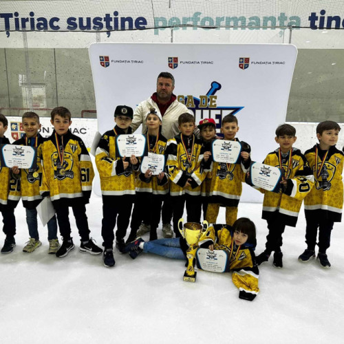 Câștiguri de medalii pentru hocheiștii gălățeni la competiția "Liga de hochei pentru copii" organizată de Fundația Țiriac