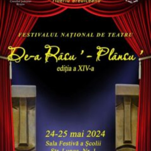 Festivalul Național de Teatru "De-a râsu'-plânsu'" are loc la Școala Populară de Arte și Meserii "Tiberiu Brediceanu" din Brașov.