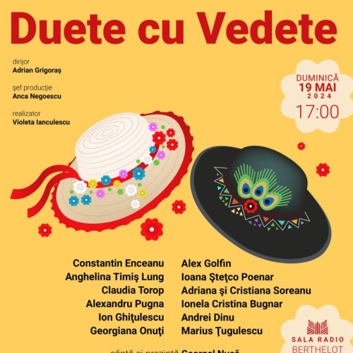 Concert de Muzică Populară la Sala Radio - Regal Folcloric "Duete cu vedete