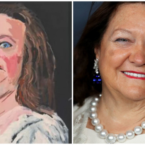 Cea mai bogată femeie din Australia cere ca portretul ei să fie scos dintr-o expoziție pentru că nu-i place. Cine e Gina Rinehart