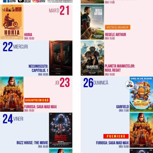 Oferta noua la Cinema Independenta: Saptamana de proiectii in mai 2024!