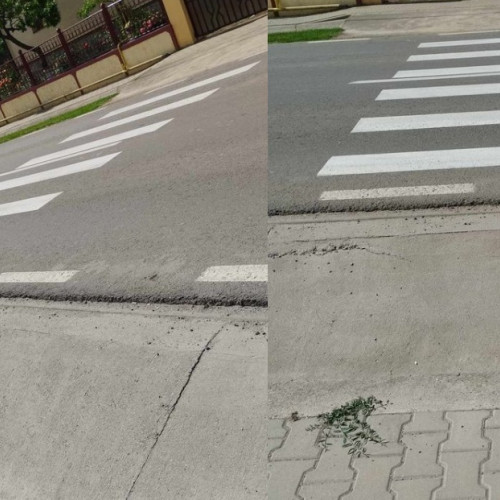 Trecere Pietoni Amenajată în Comună Lângă Alba Iulia, Atenție Trecători! FOTO Știre Ta de la Alba24