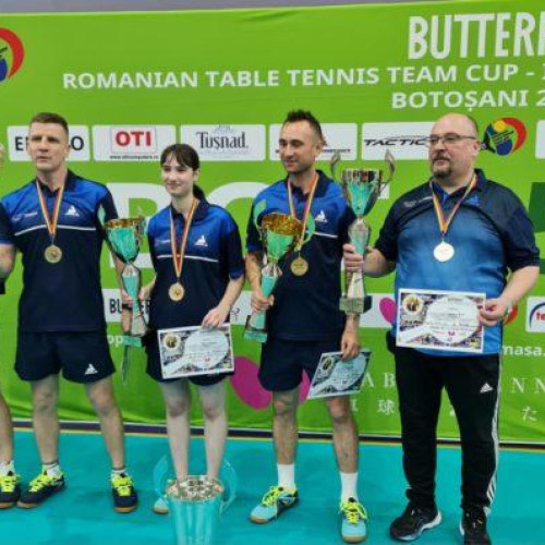 Echipa județului Botoșani a câștigat din nou titlul de campioană la tenis de masă la competiția națională Butterfly Romanian Table Tennis Team Cup!