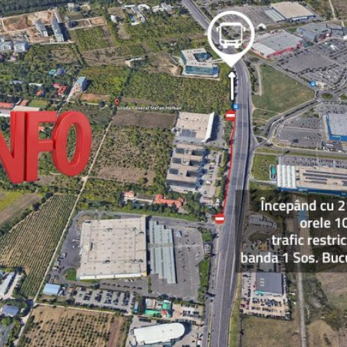Restrictii de circulatie in Bucuresti din cauza lucrarilor la Magistrala 6 din metrou spre Aeroportul Henri Coanda