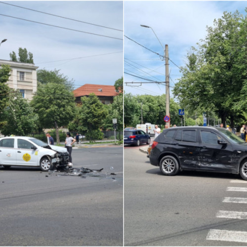 Coliziune în intersecția aglomerată din Galați