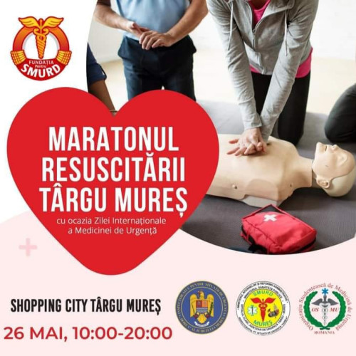 Maratonul Resuscitării se reîntoarce duminică la Tg. Mureș
