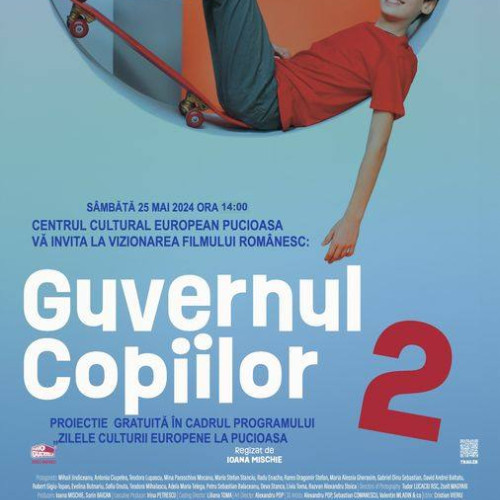 Un documentar despre viitorii lideri ai lumii - "Guvernul Copiilor II" va fi proiectat la Centrul Cultural European Pucioasa sâmbătă