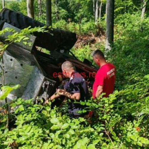 Muncitor strivit în pădurea din Poiana lui Alexa, Vaslui! Victima avea 58 de ani și a suferit un accident de muncă cu utilaj forestier.