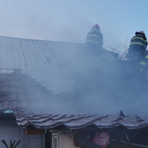 ISU Vrancea: Incendiu lichidat la gospodărie din Măicănești