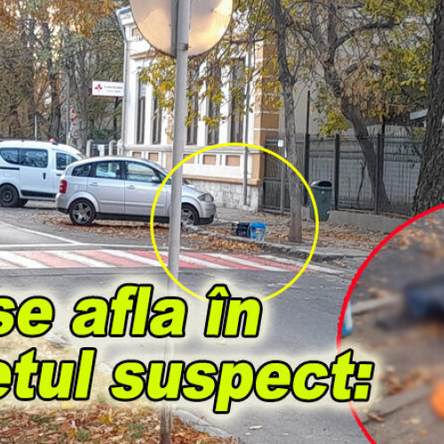 Geniștii au descoperit un troler suspect în fața unui liceu din Buzău. Trolerul aparținea unui om al străzii?