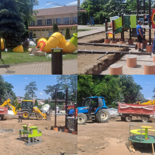 Stiri: Echipamentele de joacă pentru copii din Parcul Avram Iancu din Blaj, modernizate și redeschise