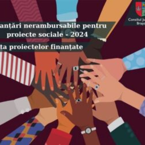 Patru proiecte sociale finanțate de Consiliul Județean Brașov