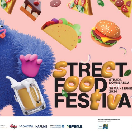 White Mahala, Omul lunii și Moonlight Breakfast concertează la Street FOOD Festival Galați! O nouă ediție plină de experiențe culinare și muzicale live pentru iubitorii de street food și distracție. Festivalul are loc în perioada 30 mai - 2 iunie pe Strada Domnească. Afișuri, DJ și muzică live pentru toate gusturile. Alătură-te comunității și bucură-te de deliciile internaționale! Activități pentru copii și distracție garantată. Eveniment finanțat de Primăria Municipiului Galați. Informații pe paginile de facebook și instagram. Programul concertelor: Un proiect Why Not Us & Flavours (P)