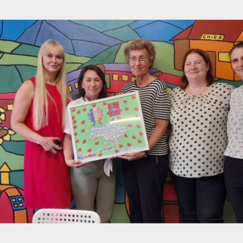 Ambasadorul Norvegiei în România - În vizită la Caritas Eparhial Oradea