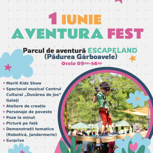 Sâmbătă, 1 iunie: Petrecere de Ziua Copiilor în Pădurea Gârboavele!