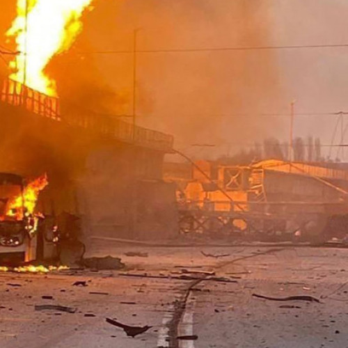 Stare de alertă în Ucraina, după un atac masiv al rușilor. Cea mai mare centrală hidroelectrică e în stare critică (VIDEO)