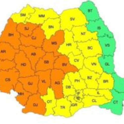 Alertă meteo: Codul PORTOCALIU pune în pericol Brașovul!