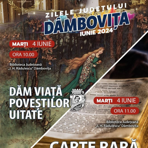 Cultură promovată la Biblioteca Județeană Dâmbovița cu ocazia Zilelor Județului
