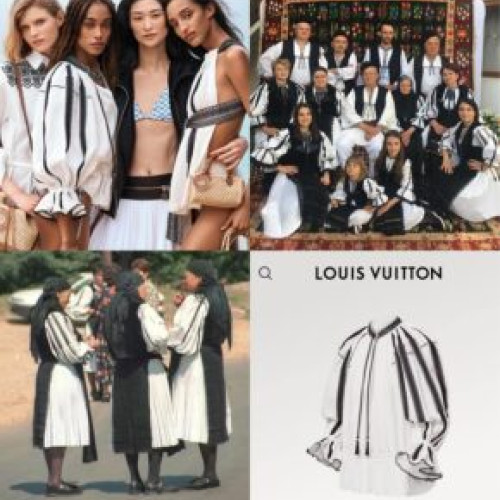 Casa Louis Vuitton lansează o nouă colecţie cu cămăşi inspirate de portul popular românesc