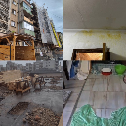 Incendiu în blocul din Alba Iulia, cauzat de renovări.