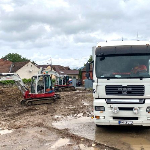 Construcția sensului giratoriu a început la Simeria!