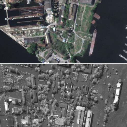 Galerie Foto "Arată ca Dresda sau Londra după al Doilea Război Mondial". Cum se vede din satelit Ucraina bombardată de ruși