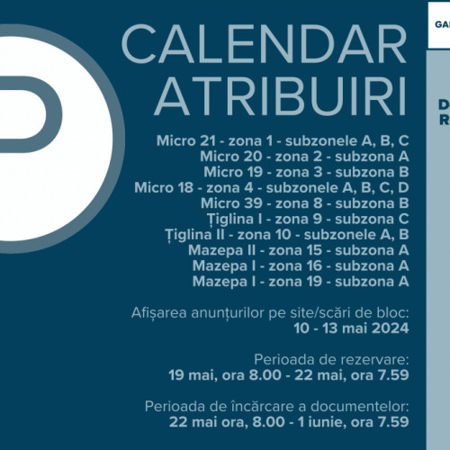 Primăria lansează etapă nouă de atribuire pentru parcări