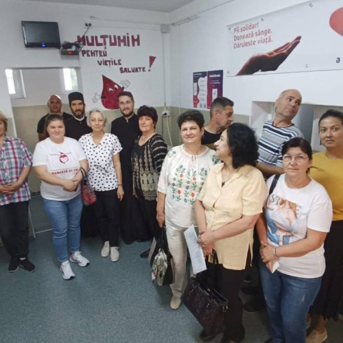 Prima parte a campaniei "Doneaza sange, salveaza o viata!" finalizata in Arhiepiscopia Targovistei