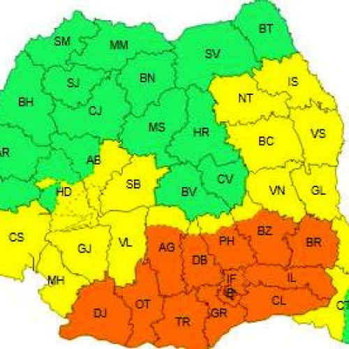 ANM emite avertizări cod galben pentru caniculă și instabilitate atmosferică