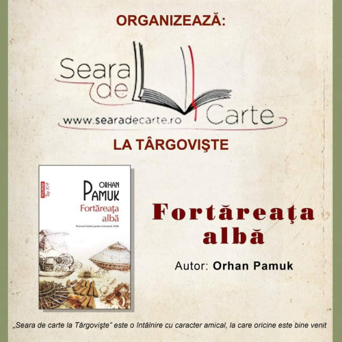 Noua întâlnire "Seara de carte la Târgoviște"