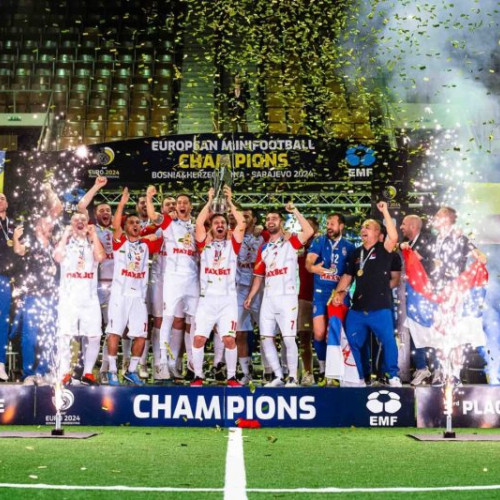 Serbia a învins România în finala Campionatului European de mini-fotbal