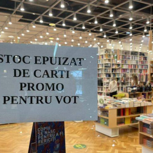 Lanțul de librării Cărturești a epuizat rapid stocul de cărți oferite votanților