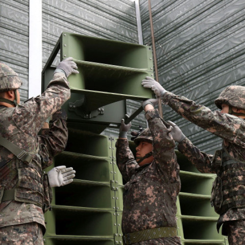 Coreea de Sud reia emisiunile de propagandă la granița cu Coreea de Nord