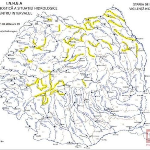 Avertizare de Inundații pe Râurile Jijia și Prut