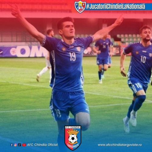 Doi jucători de la Chindia Târgoviște, convocați la Naționala Moldovei