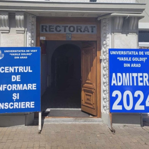 Universitatea de Vest "Vasile Goldis" din Arad si-a deschis Centrul de Inscrieri pentru Admitere