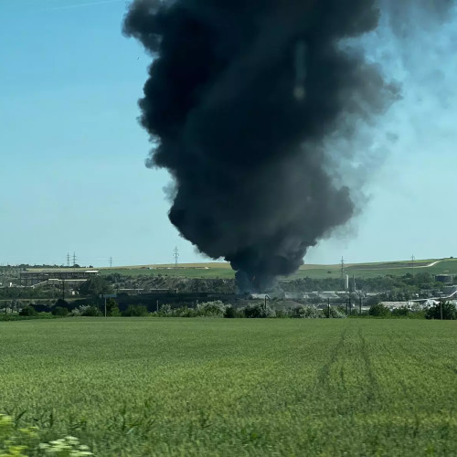 Incendiu la fabrica de ciment din Medgidia: Amenzi de 165.000 lei