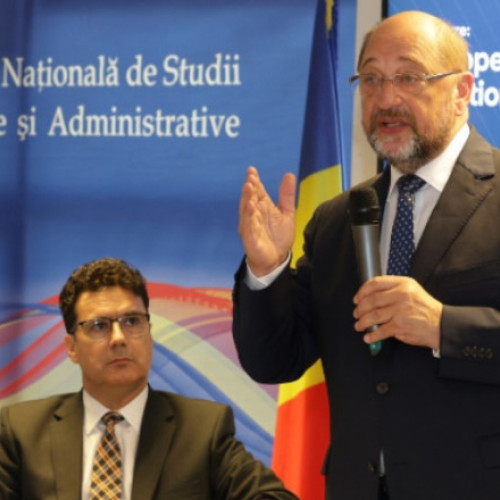 Martin Schulz despre viitorul României în UE la un eveniment organizat de SNSPA