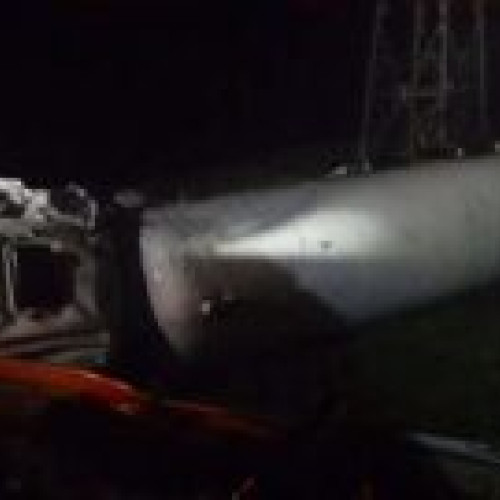 Autocisternă cu GPL răsturnată la ieșirea din Huși