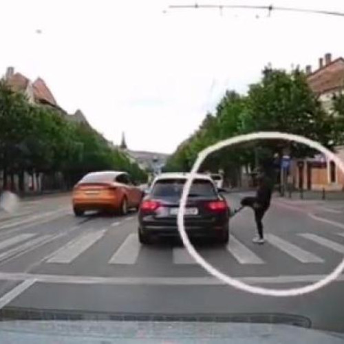 Incident neobișnuit pe strada Horea din Cluj-Napoca