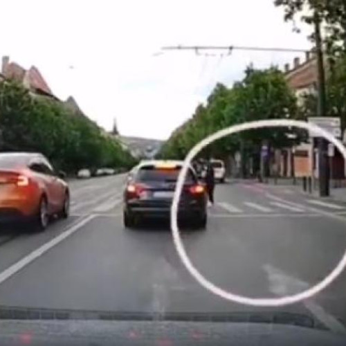 Incident bizar pe strada Horea din Cluj-Napoca