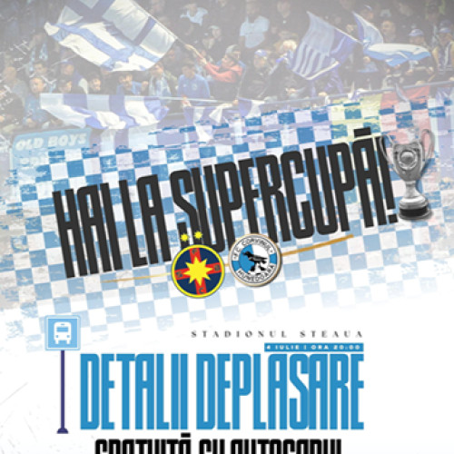 Transport gratuit pentru suporterii hunedoreni la Supercupa României