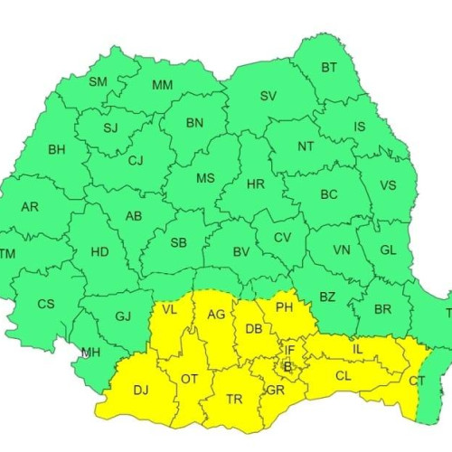 Cod Galben de caniculă în Dâmbovița