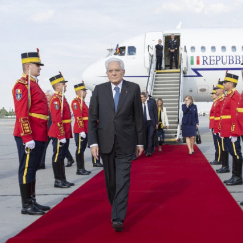 Klaus Iohannis îl primește pe președintele Italiei, Sergio Mattarella, în România